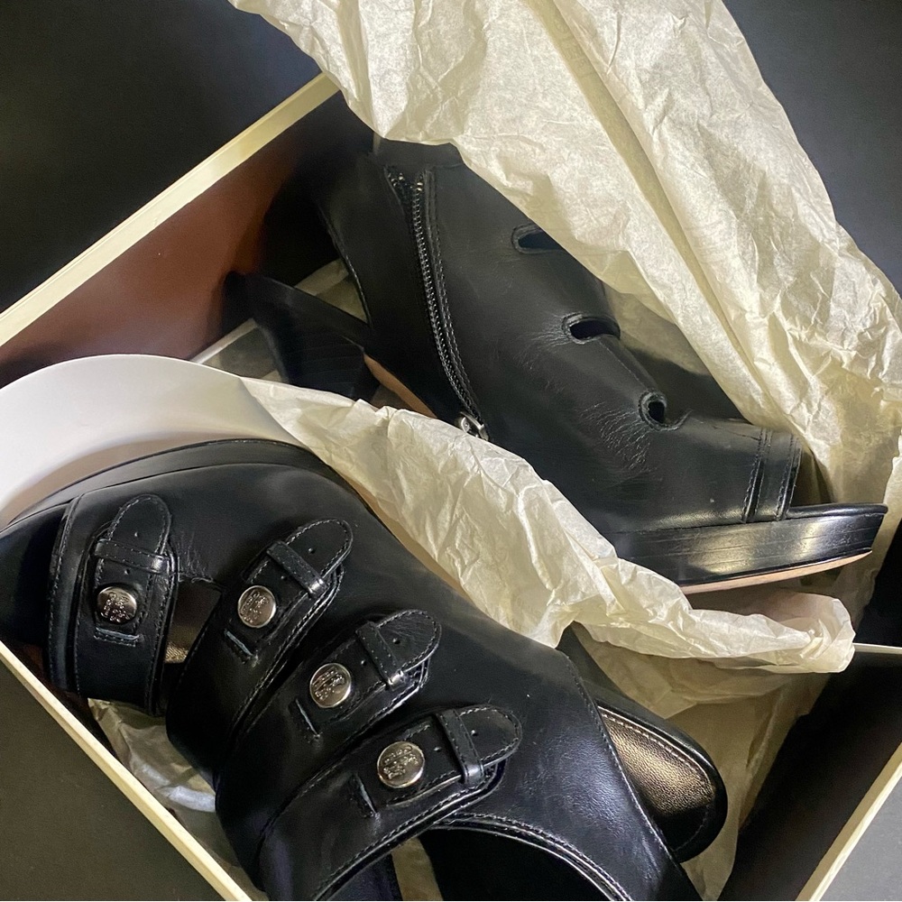 Coach Black Strappy Heels - Picture 10 of 14